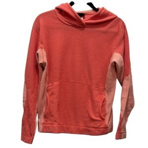 Patagonia Women's Pink Synchilla Fleece Hoodie with front pocket Women’s Medium